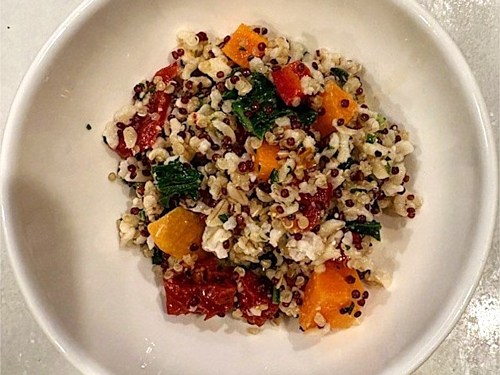 Power Salad - Boost of protein using Quinoa, carrots and assorted vegetables